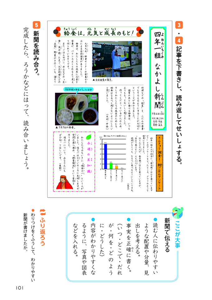 ３ 書き方のこつ 伝え合う楽しさ を知る 学習や日常で使いたく