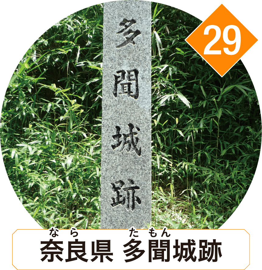 奈良県 多聞城跡
