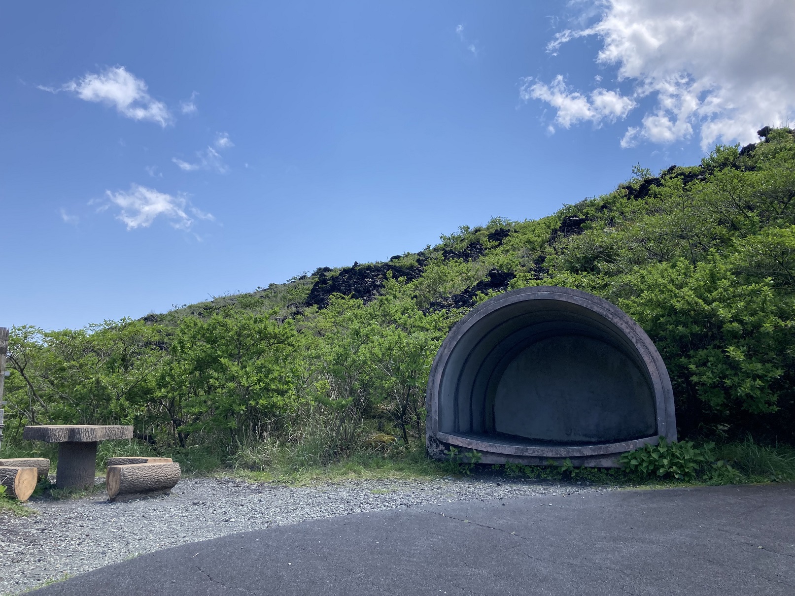 三原山の退避壕