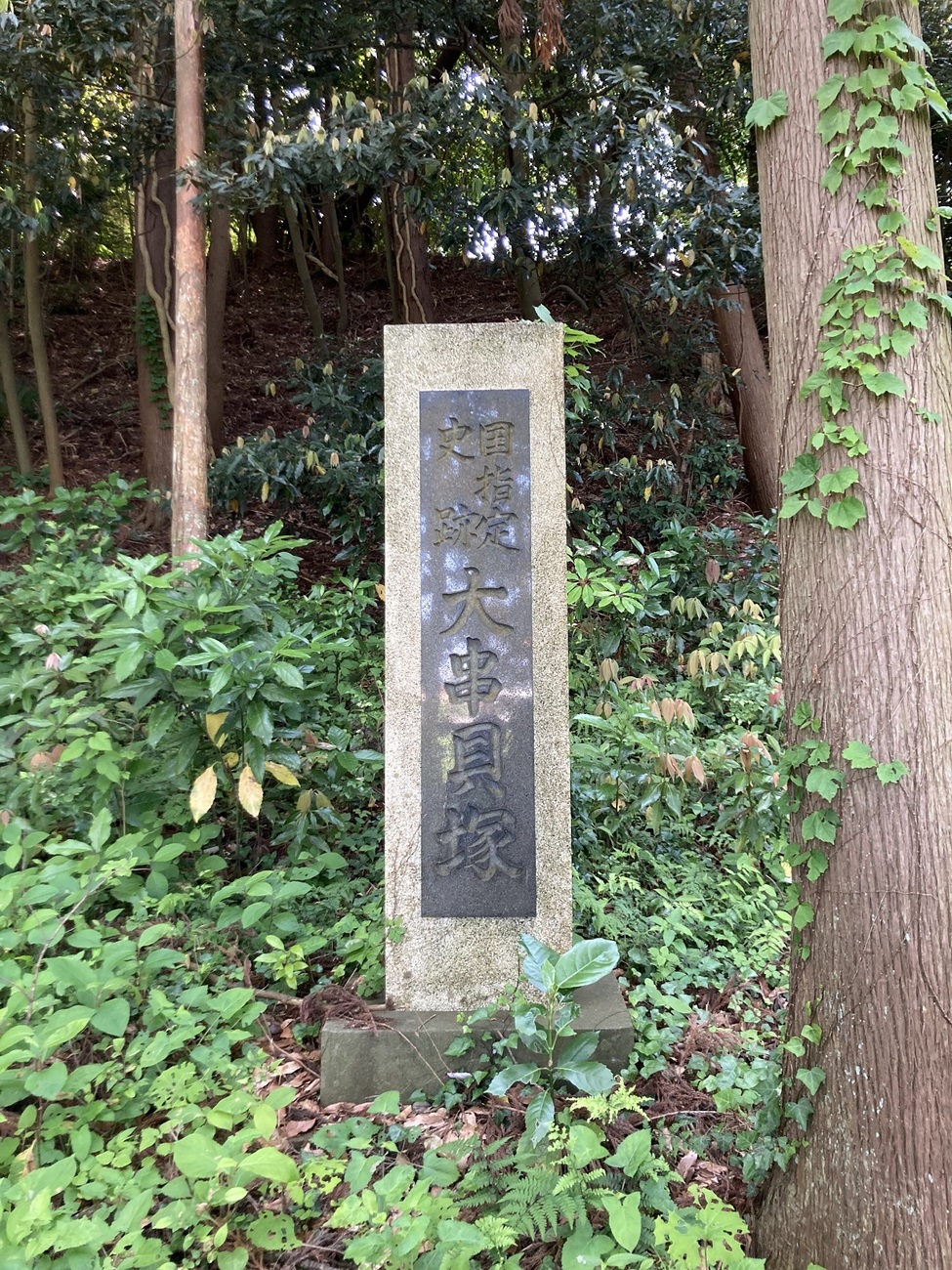 国指定史跡「大串貝塚」の碑