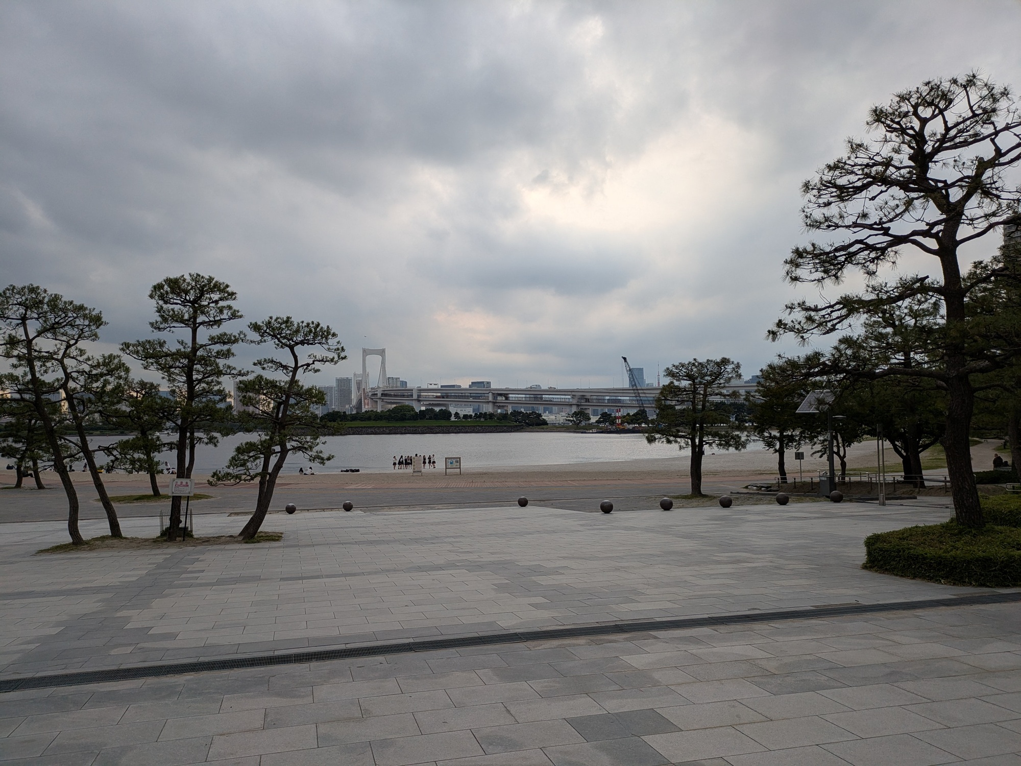 お台場海浜公園の夕景