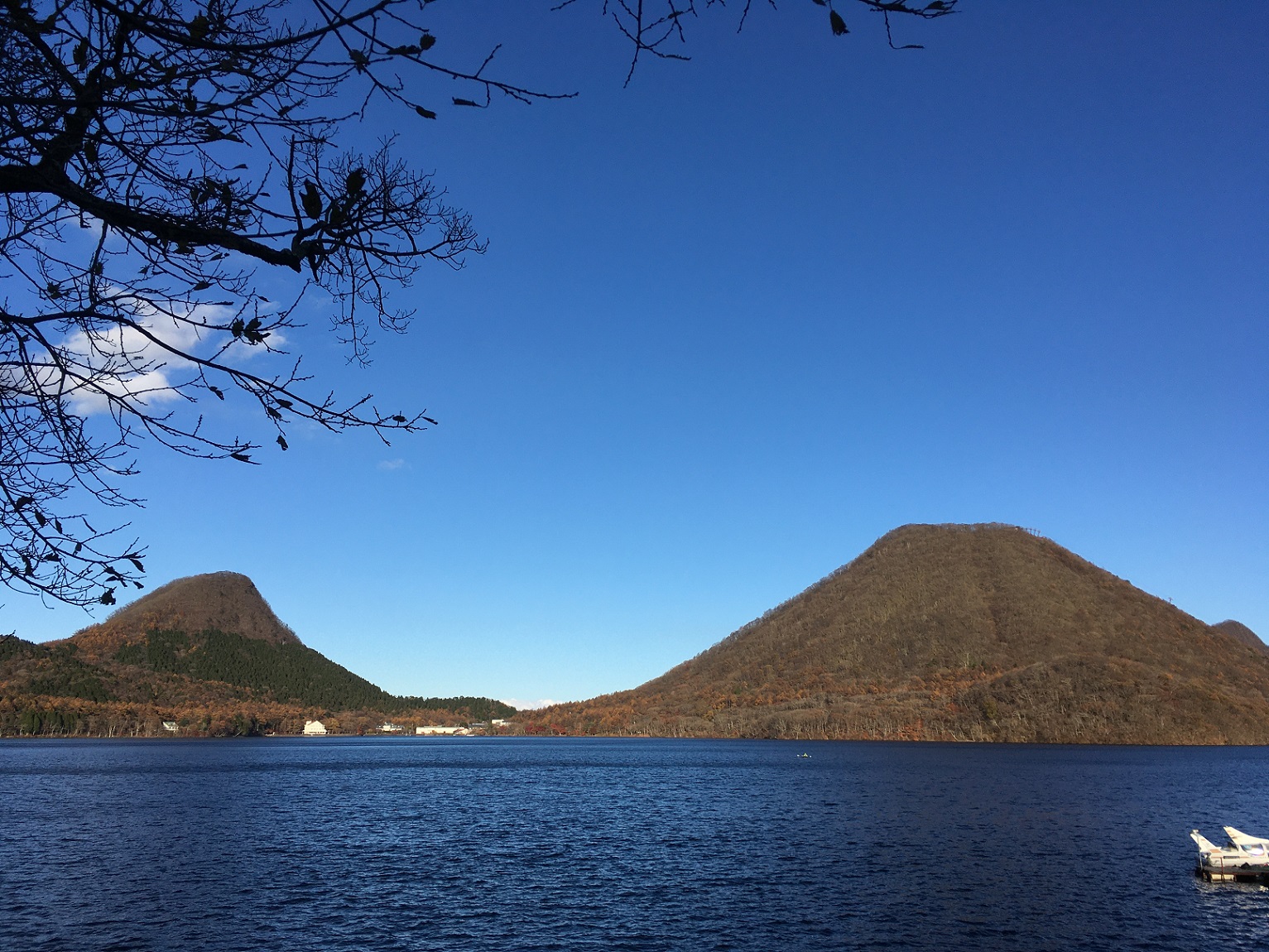 榛名湖と榛名山