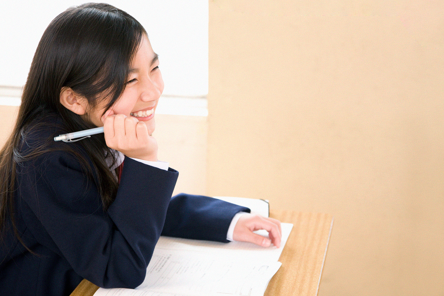 生徒が授業を受けている様子