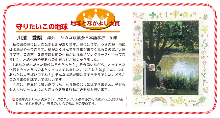 作品名［守りたいこの地球］の説明画像