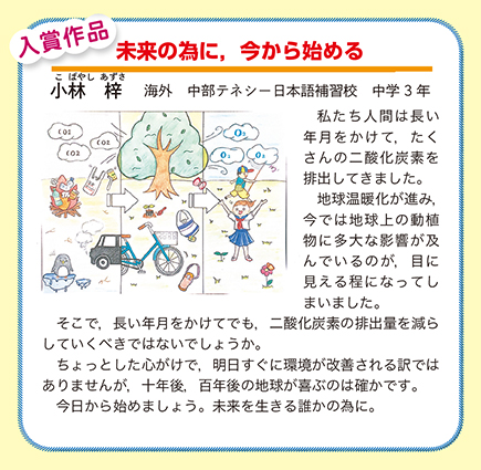 作品名［未来の為に，今から始める］の説明画像