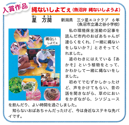 作品名［縄ないしよてぇ］の説明画像