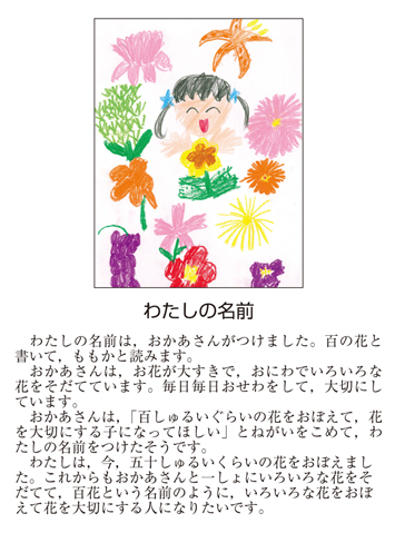 作品名［わたしの名前］の説明画像