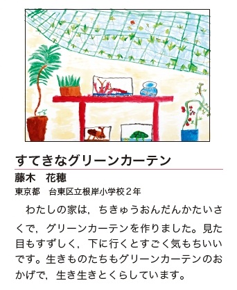 作品名［すてきなグリーンカーテン］の説明画像