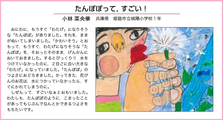 作品名［たんぽぽって，すごい！］の説明画像