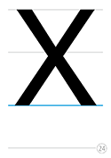 大文字X