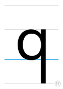 小文字q
