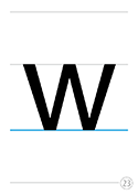 小文字w