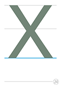 大文字X