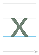 小文字x